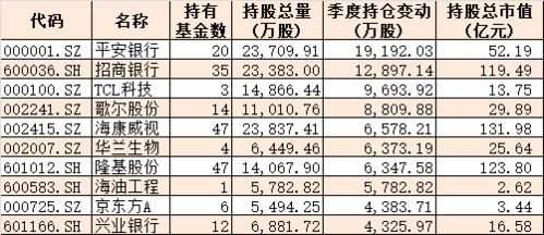 一个基金除了十大重仓股还有别的小股么