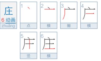 庄字笔顺规则是上下吗 