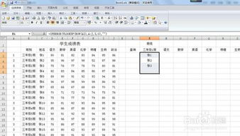 输入班级提取学生姓名成绩的方法技巧 