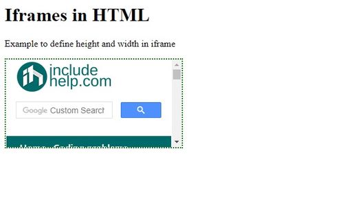 html iframe HTML iframe