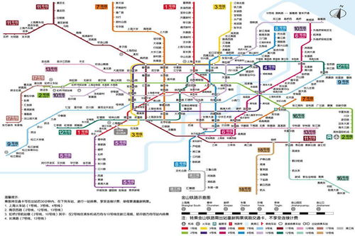 上海轨道交通网络示意图