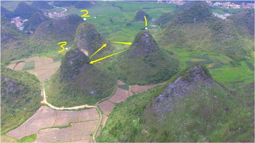 贵州发现的奇山,三座山围绕,形成三足鼎立地形 