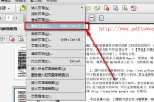 如何快速删除PDF文档中某一页某几页 