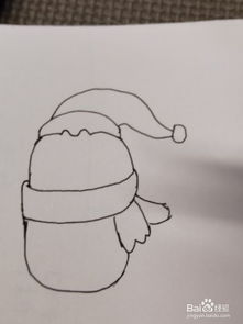 怎么画简笔画卡通人物之小企鹅