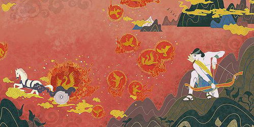 后羿射日是什么意思视频,后射日:中国神话中的英雄之旅