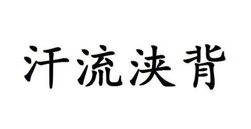 《汗流浃背》的典故,汗流浃背——成语背后的历史故事