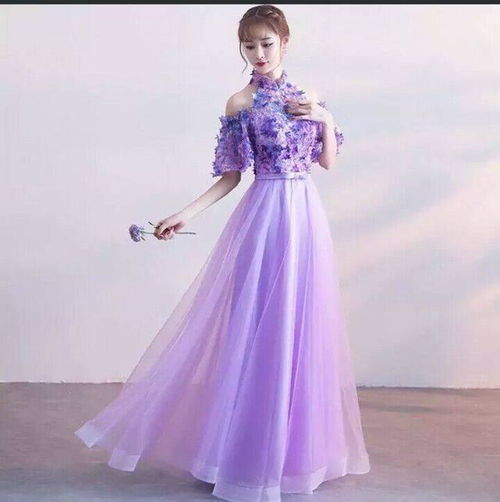 12星座紫色长礼服,金牛高贵,巨蟹仙气