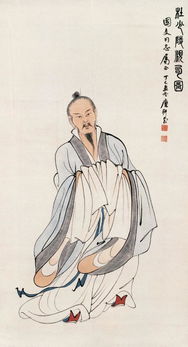 大风堂弟子糜耕云,其人物画 山水画最得大千之神韵 