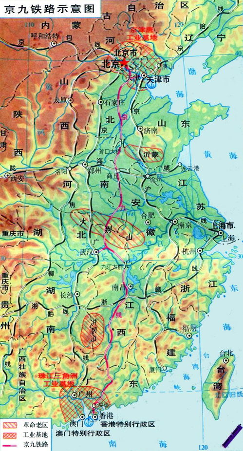 京九铁路详细线路图（老京九铁路详细线路图）
