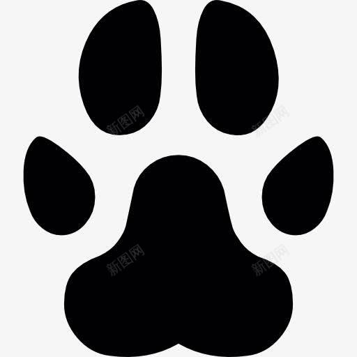 狗爪印图标 创意素材 宠物图标 
