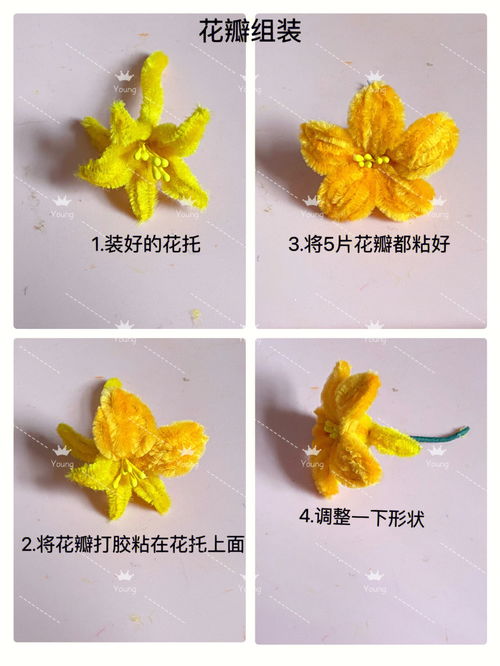 挑战扭扭棒做100种花花 26 旱莲花 