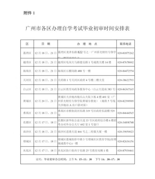 广州七月份自考时间表查询,广州自考报名时间？