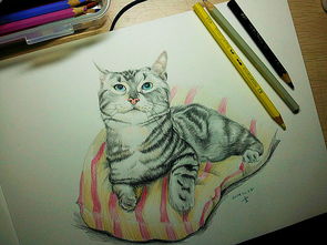 我的彩铅 猫