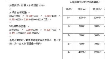 净现值计算