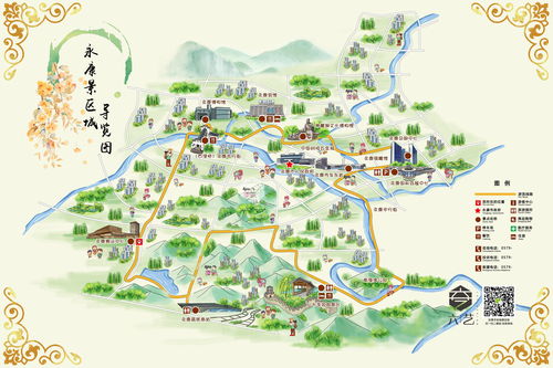 贵州景区分布图地图，贵州景区分部图
