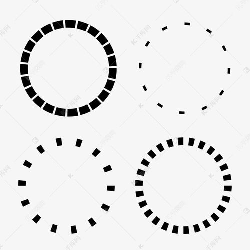 四个黑白加载圆圈图片素材图片免费下载 千库网 