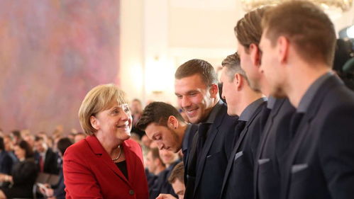 世界杯冠军队接受德国总统接见 