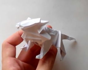 复杂折纸雄狮折纸狮子的折纸视频教程 