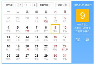 身份证上是1999年1月9日阳历阴历是多少 