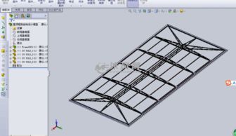 屋顶框架结构设计模型