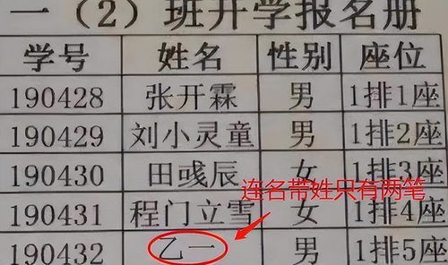 小学生 极简 姓名共2笔,老师却翻开了字典,表示自己不认识