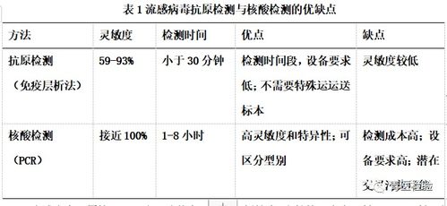 甲 乙流抗原检测与核酸检测的差别