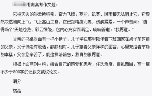 高考满分作文 我愿意 ,被人民日报推荐,内容精彩且充满哲理