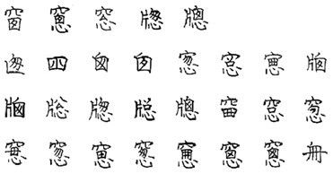 三 正体字与异体字的关系 冯寿忠 汉字书同文规范的六种关系 