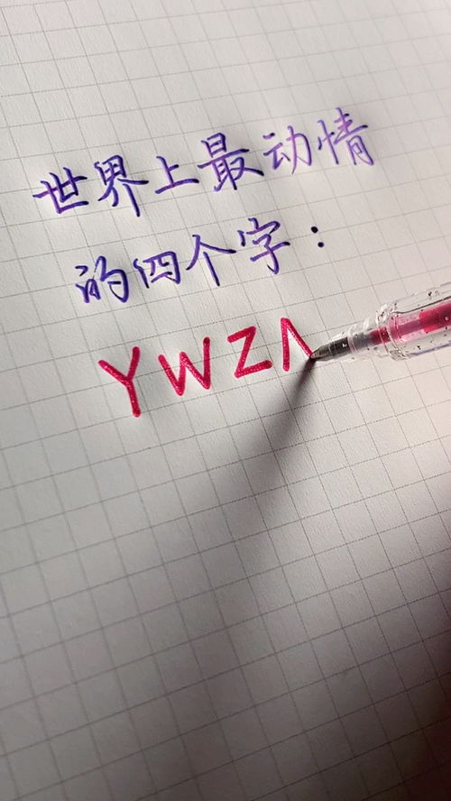 世界上最动情的四个字 