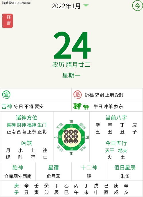 十二生肖每日运势查询 2022.1.24