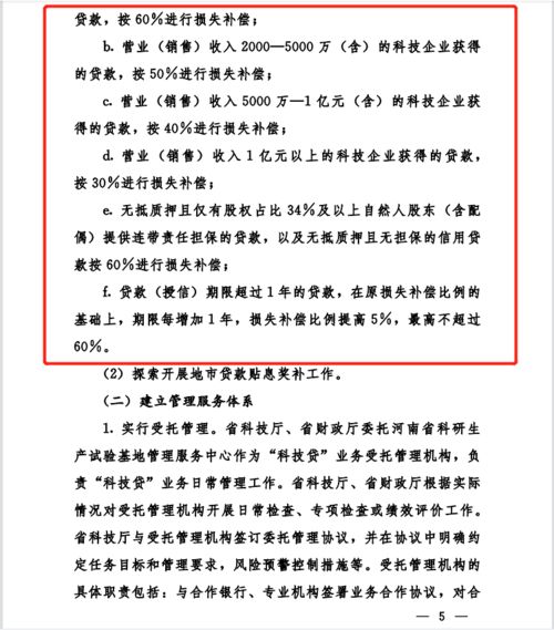 单笔补偿不超过500万元 河南省科技金融 科技贷 业务实施方案出炉