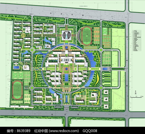 校园景观规划设计总平面图