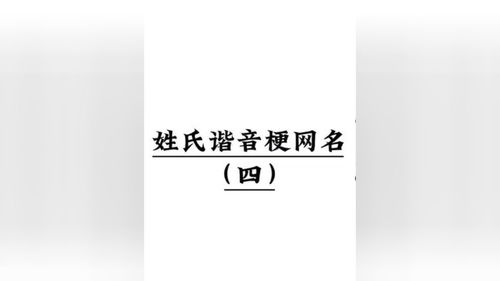 超可爱的姓氏谐音梗网名 来康康有没有你的姓氏 姓氏谐音梗 