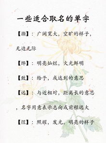 宝宝取名选字很重要,适合孩子起名的单字