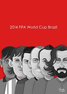 2014世界杯球星插画