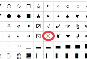 那个有点像X的符号怎么打？