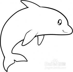 怎么画海豚简笔画步骤图 
