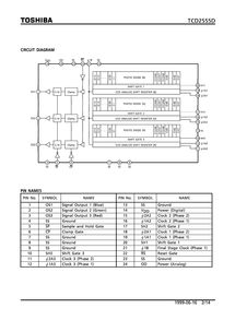 TCD2555D现货库存 热门库存,TCD2555D资料详细参数 TCD2555DPDF下载,CCD图像传感器 