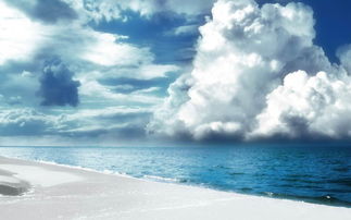 唯美海边大海天际线风景蓝天白云沙滩海边海洋海面风景图片素材 模板下载 2.22MB 其他大全 标志丨符号 