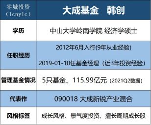 求 大成基金 分析