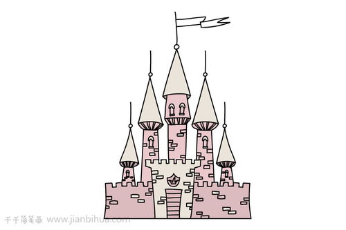 教你画 城堡简笔画