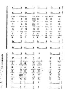 求 共和国战歌 简谱 或 共和国赞歌 简谱 具体名字不清楚 好像又叫 约翰布朗的遗体 