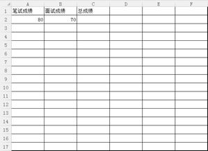 excel 表格中如何使用公式计算出每位考生的总成绩 总成绩 笔试成绩 60 面试成绩 40 