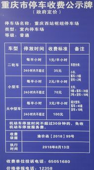 2023重庆西站停车场收费标准(重庆市区公共停车场收费标准)