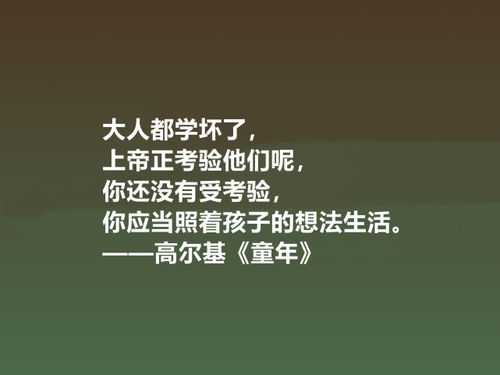 童年名言名著—高尔基童年名言名句？