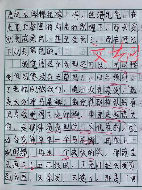 和蔼的老师作文