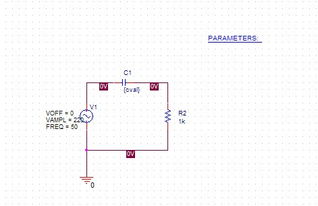 PSPICE电容值怎么设置？