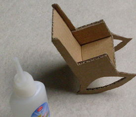 旧物改造手工制作大全 纸壳做小椅子