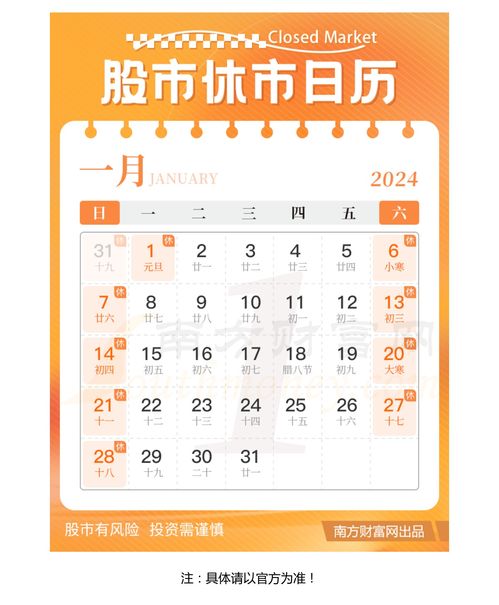 2022年股市放假时间