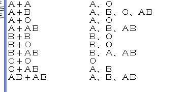 那两种血型结合会生出O型血的小孩 